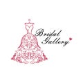 Dress Boutique Bridal Logo Ideas Template Illustration Vector Design Royalty Free Stock Photo