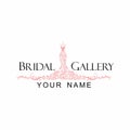 Dress Boutique Bridal Logo Illustration Vector Design Royalty Free Stock Photo