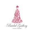 Dress Boutique Bridal Logo Template Illustration Vector Design Royalty Free Stock Photo