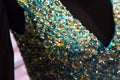 Dress with crystals and beads