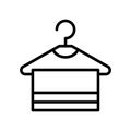 Dress fill inside vector icon which can easily modify or edit