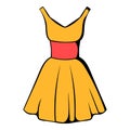 Dress icon, icon cartoon