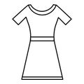 Dress icon, outline style