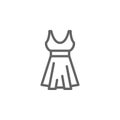 Dress, Italy icon. Element of Italy icon. Thin line icon for website design and development, app development. Premium icon Royalty Free Stock Photo