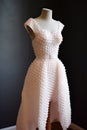 Dress made of bubblewrap. Generative AI