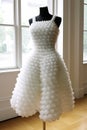 Dress made of bubblewrap. Generative AI