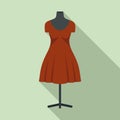 Dress mannequin icon, flat style