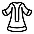 Dress modern everyday icon outline vector. Eastern various