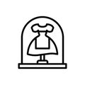 Dress, museum icon. Simple line, outline vector elements of historical things icons for ui and ux, website or mobile application