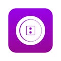 Dress round button icon digital purple