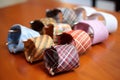 dress shirt collars turned into stylish napkin rings