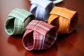 dress shirt collars turned into stylish napkin rings