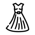 dress stylist line icon vector illustration