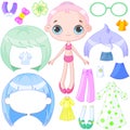 Dress up doll Royalty Free Stock Photo