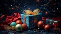 Christmas Gift Wrappings Wallpapers Royalty Free Stock Photo