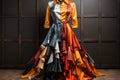 dress that weaves a tapestry of identities, blending colors, patterns, and fabrics, celebrating the beauty of LGBTQ + diversity
