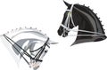 Dressage Horses heads Black and White