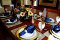 Dressed Dining Room Table Royalty Free Stock Photo