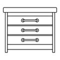 Dresser icon, outline style