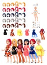 Dresses and hairstyles game