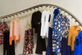 Dresses on hangers Royalty Free Stock Photo