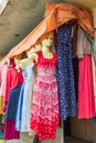 Dresses for sale a the market in Debark