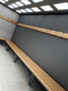 Dressing room of a gymnasium. 3D illustration