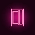 dressing room in store outline icon. Elements of Mall Shopping center in neon style icons. Simple icon for websites, web design, Royalty Free Stock Photo