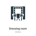 Dressing room vector icon on white background. Flat vector dressing room icon symbol sign from modern cinema collection for mobile Royalty Free Stock Photo