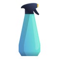 Dressing room water spray bottle icon, cartoon style