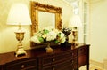 dressing table with lamp Royalty Free Stock Photo