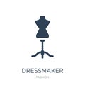 dressmaker icon in trendy design style. dressmaker icon isolated on white background. dressmaker vector icon simple and modern Royalty Free Stock Photo