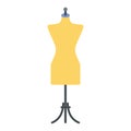 Dressmaker model flat icon