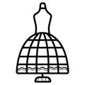 Dressmaker model icon Vector