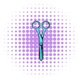 Dressmaker shear icon, comics style