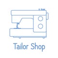 Dressmaking Tailor shop Atelier Sewing machine Royalty Free Stock Photo