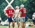 Drew Bledsoe and Scott Zolak, New England Patriots Royalty Free Stock Photo