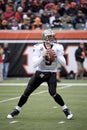 Drew Brees drops back to pass