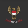 Hari Ulang Tahun Kemerdekaan Republik Indonesia 17 Agustus 1945 - Eagle Hawk Falcon Garuda Pancasila Indonesian Independen day T-s