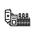 dri furnace steel production line icon vector illustration