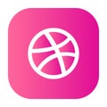 Dribbble Icon Logo