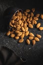 Dried almond nuts Royalty Free Stock Photo