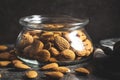 Dried almond nuts Royalty Free Stock Photo