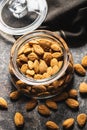 Dried almond nuts Royalty Free Stock Photo