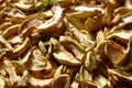 Dried apple slices, dried fruit chips Royalty Free Stock Photo
