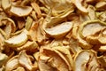 Dried apple slices, dried fruit chips Royalty Free Stock Photo