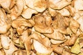 Dried apples.The texture of the apples. Royalty Free Stock Photo