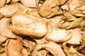 Dried apples.The texture of the apples. Royalty Free Stock Photo