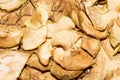 Dried apples.The texture of the apples. Royalty Free Stock Photo