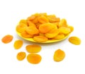Dried apricot fruits Royalty Free Stock Photo